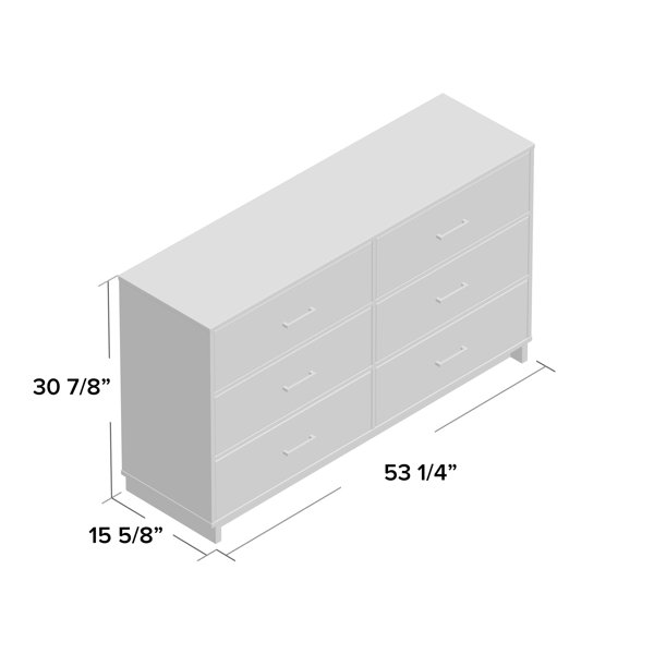 Chicopee 6 deals drawer double dresser